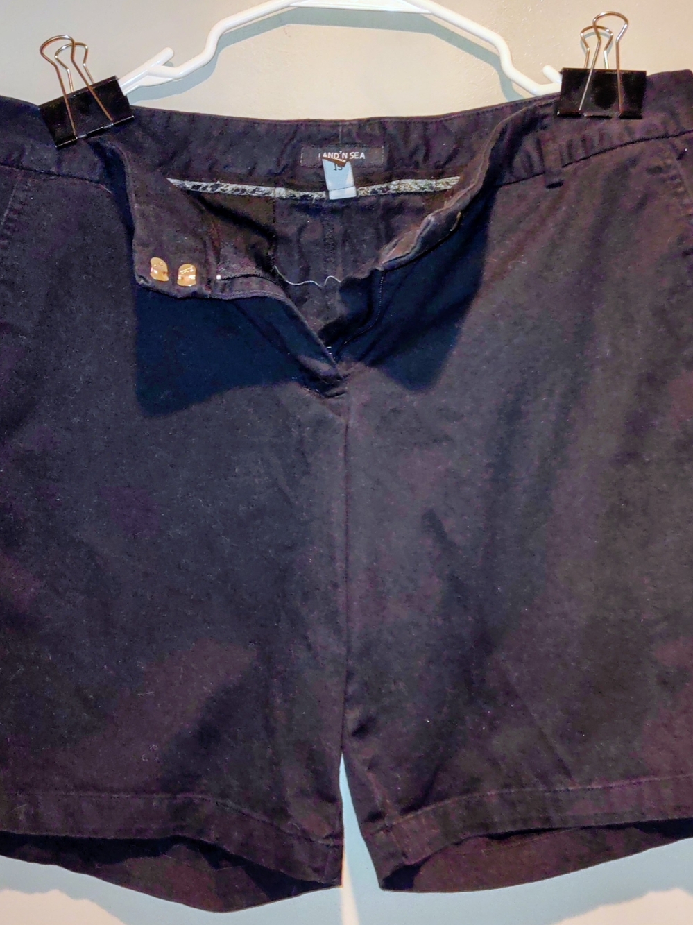 Land's End Black Casual Shorts Size 12